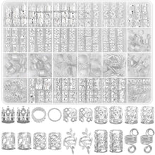 Cargar imagen en el visor de la galería, Lucomb 220 piezas de joyas doradas para trenzas
