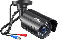 Cargar imagen en el visor de la galería, ZOSI - Sistema de cámara de vigilancia 1080p para exteriores con disco duro de 1 TB  Camaras
