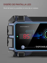 Cargar imagen en el visor de la galería, Arrancador de batería para coche con capacidad máxima de 2500 A, para motores de gasolina y diésel de hasta 8 L.
