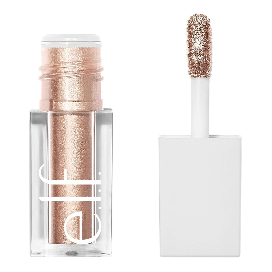 e.l.f. Sombra de ojos líquida metálica, fórmula de gel, acabado multidimensional para un aspecto de ojos atrevido, cobertura de un solo paso, vegano y libre de crueldad, luna, 0.1 onzas líquidas A19