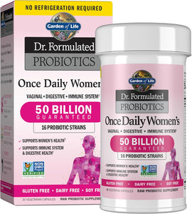 Probiotico Jardín de vida, suplemento para las mujeres, Formulado una vez al día,  a24