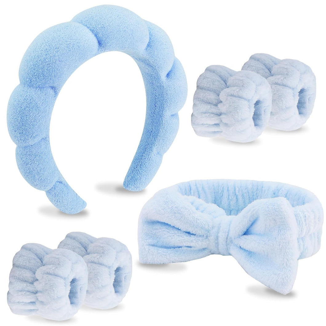 VELSCRUN Paquete de 6 diademas de spa – maquillaje