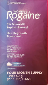 Rogaine Mujer- Tratamiento tópico en espuma de 5% de minoxidil para el crecimiento del cabello