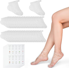 Cargar imagen en el visor de la galería, XANGNIER 100 pares de calcetines hidratantes desechables para pies secos y agrietados para mujeres,
