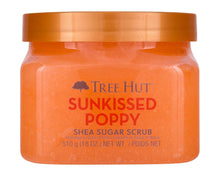 Cargar imagen en el visor de la galería, Tree Hut - Exfoliante de azúcar y karité, Sunkissed Poppy, 18 onzas, exfoliante ultrahidratante para un cuidado corporal nutritivo y esencial A19
