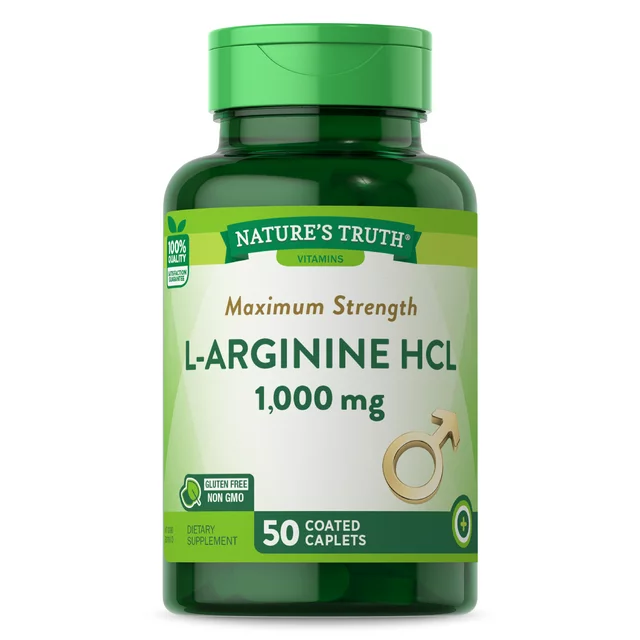 L-arginina 1,000mg- 50 cápsulas
