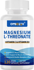 L-treonato de magnesio 2000 mg, 120 cápsulas