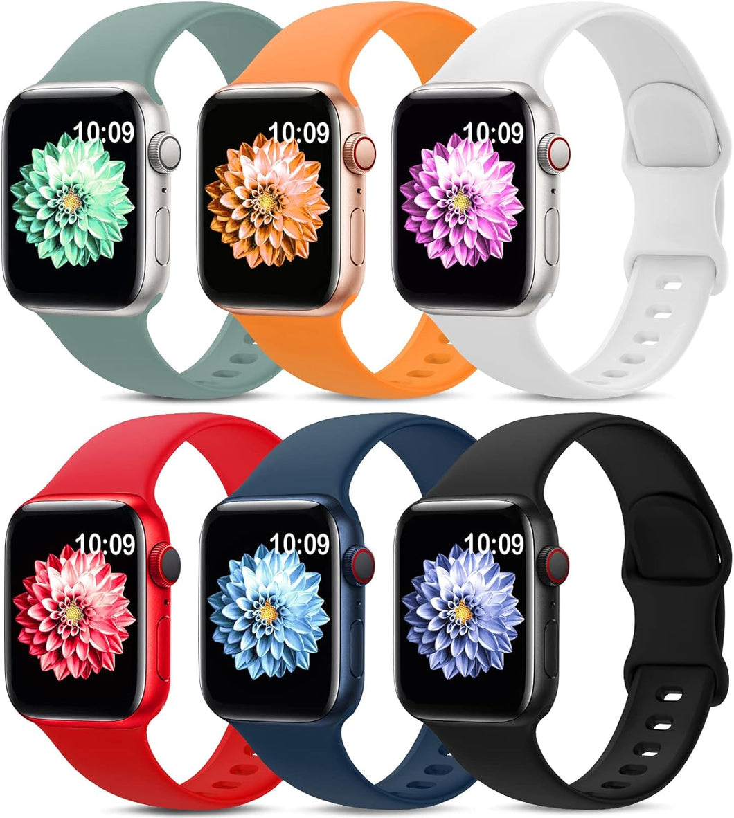 Paquete de 6 correas deportivas compatibles con Apple Watch  a24