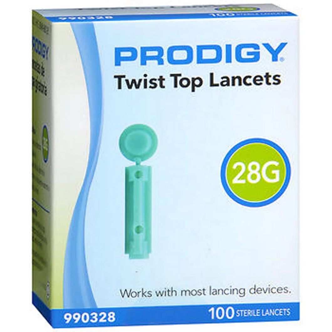 Lancetas Prodigy Twist Top de 28 g