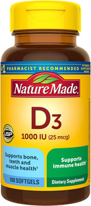 Nature Made Vitamina D3 1000 UI