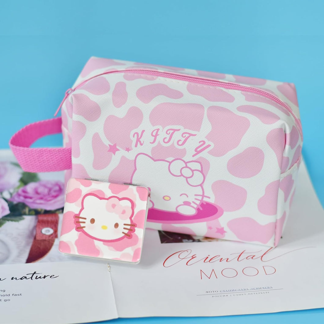 Bolsa de cosméticos de viaje, bolsa de cosméticos de dibujos animados A22 de gran capacidad,