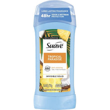 Cargar imagen en el visor de la galería, Desodorante sólido invisible Suave Tropical Paradise 2.6oz

