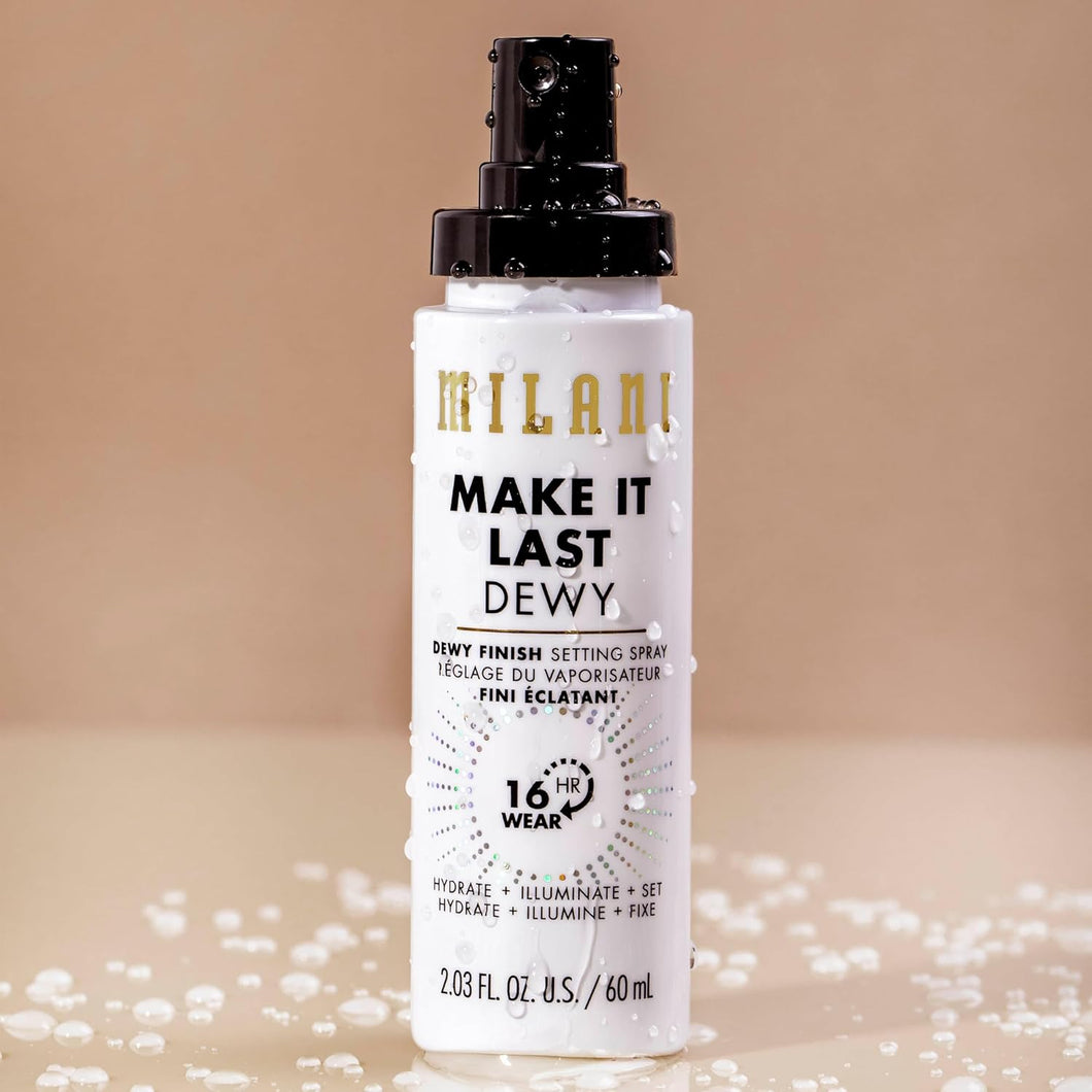 Milani Make It Last Dewy - Spray fijador de acabado húmedo
