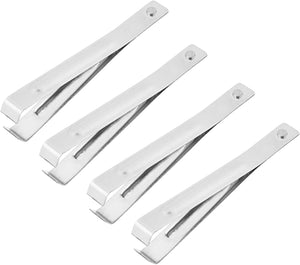 4 unidades de acero inoxidable pelador de ajo a24