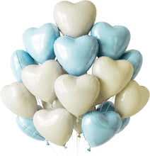 Cargar imagen en el visor de la galería, TONIFUL 30 globos rojos de 18 pulgadas con forma de corazón de San Valentín
