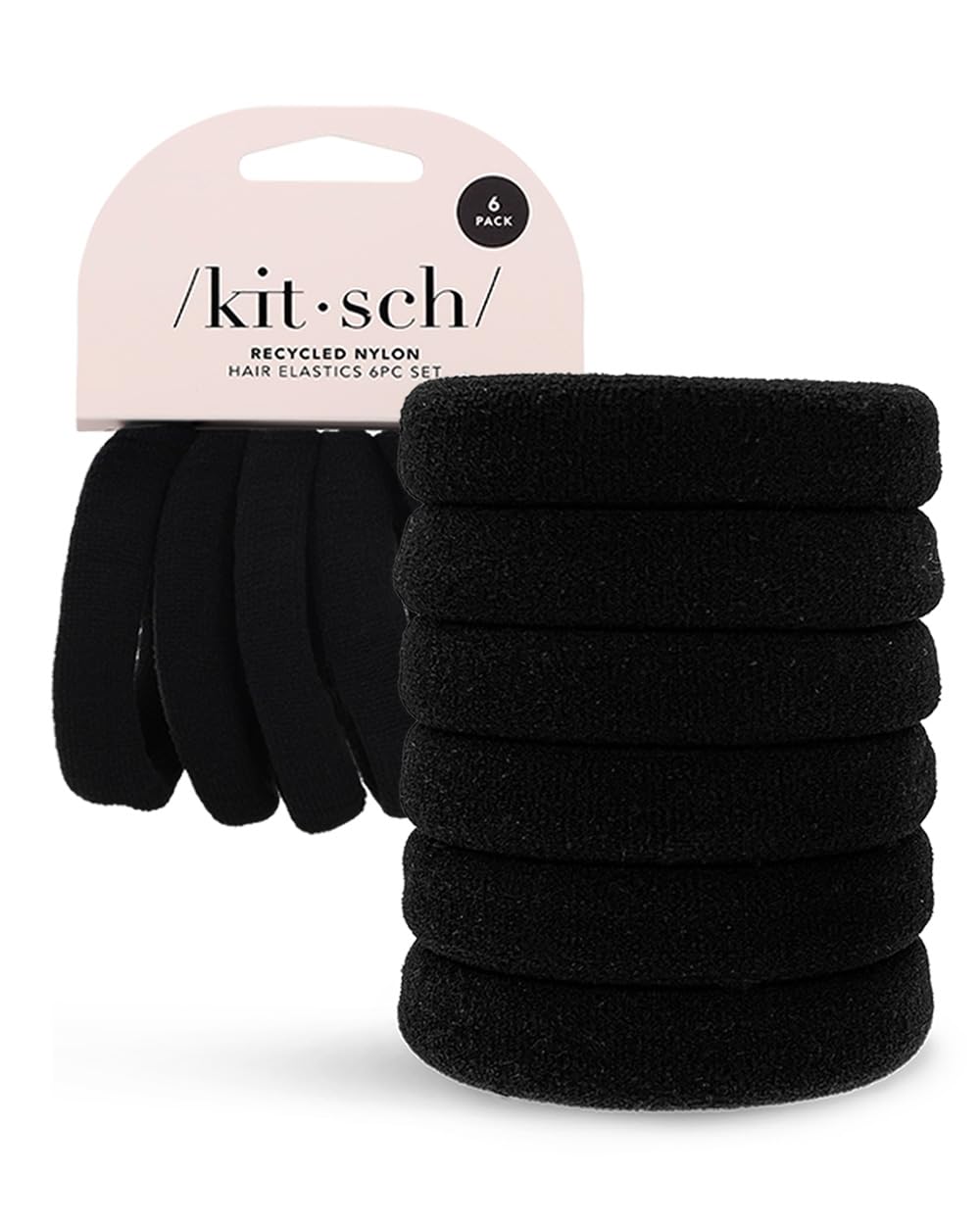 Lazos elásticos para el cabello para mujeres, a21 ligas negras para el cabello sin daños