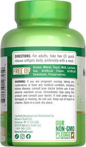 Nature's Truth Cápsulas blandas de citrato de magnesio | 250 mg | 60 unidades  a24