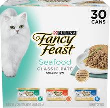 Cargar imagen en el visor de la galería, Purina Fancy Feast Seafood Classic Paté - (30) latas de 3 onzas Q1
