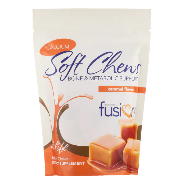 Gomas Citrato de calcio con sabor a caramelo, 500 mg