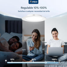 Cargar imagen en el visor de la galería, Paquete de 24 luces LED empotrables 5CCT de 5/6 pulgadas, regulable, 12.5 W = 100 W, 950 LM, 2700 K/3000 K/4000 K/5000 K/6000 K
