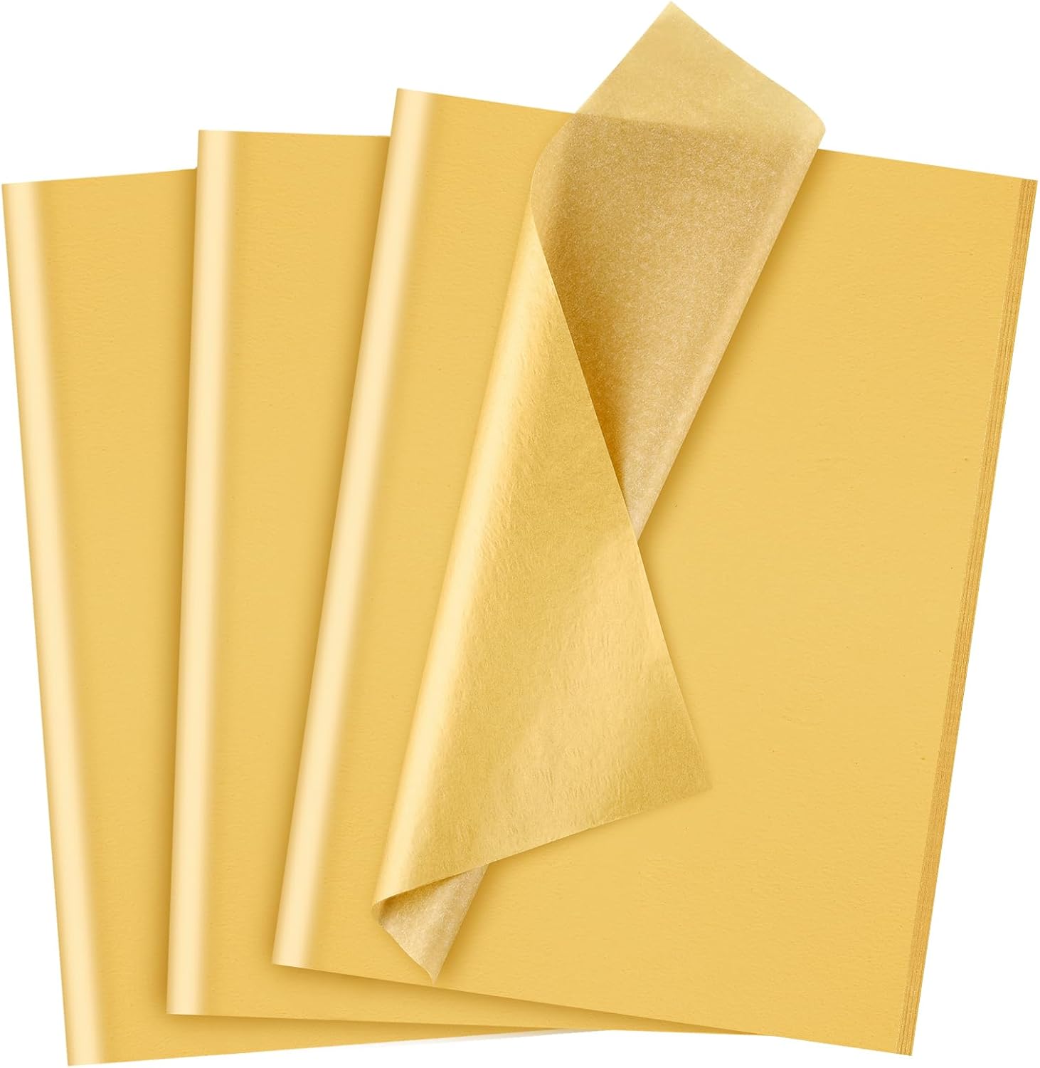 Papel De Seda, 120 Hojas De Papel De Seda Dorado Para Envolver Regalos