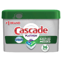 Cargar imagen en el visor de la galería, Detergente para lavavajillas Cascade Platinum, 36 unidades

