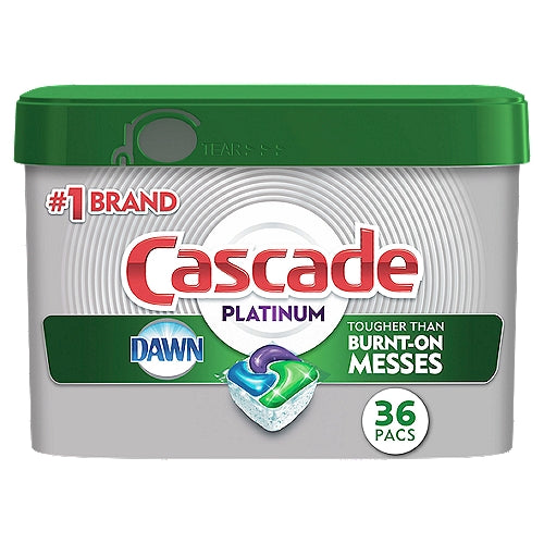 Detergente para lavavajillas Cascade Platinum, 36 unidades