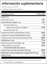 Cargar imagen en el visor de la galería, Gomas Citrato de calcio con sabor a caramelo, 500 mg
