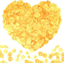 Cargar imagen en el visor de la galería, 2200 piezas pétalos de flores artificiales decoraciones para fiestas de compromiso pétalos de rosa falsos para noche romántica, boda, propuesta aniversario decoraciones de flores (blanco)
