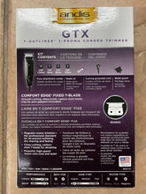 Cargar imagen en el visor de la galería, Andis 04775 Professional GTX T-Outliner Recortador de barba / cabello, negro NDP-30
