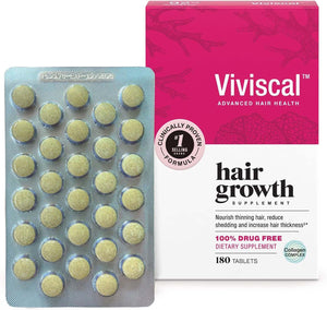 Viviscal Suplementos para el crecimiento del cabello para mujer y hombres