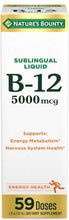 Cargar imagen en el visor de la galería, Super B-12 liquida, 5000 mcg, 2oz
