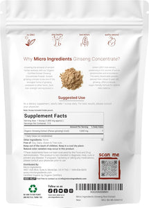 Micro Ingredients Raíz de ginseng coreano orgánico  a24