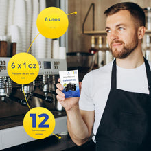 Cargar imagen en el visor de la galería, Limpiador descalcificador en polvo (6 usos) para cafeteras
