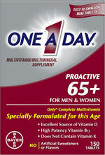 Cargar imagen en el visor de la galería, One A Day Proactive 65+, multivitamínico para hombres y mujeres
