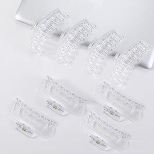 Paquete de 8 pinzas para el cabello para mujer, pinzas grandes de 4.3 pulgadas a21