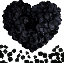 Cargar imagen en el visor de la galería, 2200 piezas pétalos de flores artificiales decoraciones para fiestas de compromiso pétalos de rosa falsos para noche romántica, boda, propuesta aniversario decoraciones de flores (blanco)
