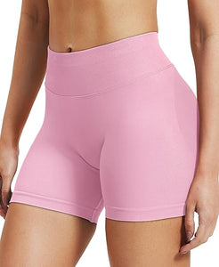 VOYJOY - Pantalones cortos de impacto y entrenamiento para mujer,  a24