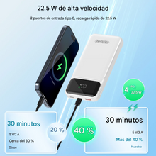 Cargar imagen en el visor de la galería, Batería externa de 10.000 mAh y 22,5 W con carga rápida
