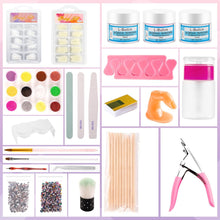 Cargar imagen en el visor de la galería, Kit de uñas acrílicas para principiantes con todo lo profesional
