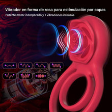 Cargar imagen en el visor de la galería, Anillo vibrador para el pene con estimulador de clítoris
