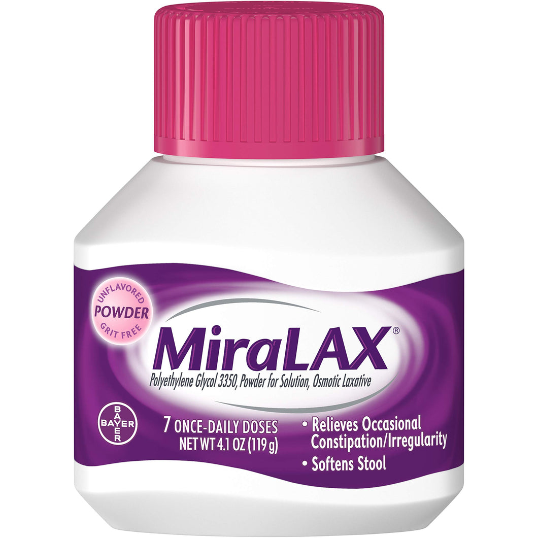 Laxante en polvo MiraLAX 7 doses