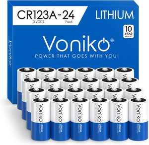 Baterías de litio CR123A, 3 voltios