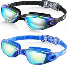 Cargar imagen en el visor de la galería, Aegend - Gafas de natación, paquete de 2 gafas de natación sin filtraciones
