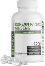 Cargar imagen en el visor de la galería, Panax Ginseng coreano apoya energía, resistencia y vitalidad + memoria y rendimiento mental
