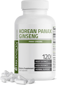 Panax Ginseng coreano apoya energía, resistencia y vitalidad + memoria y rendimiento mental