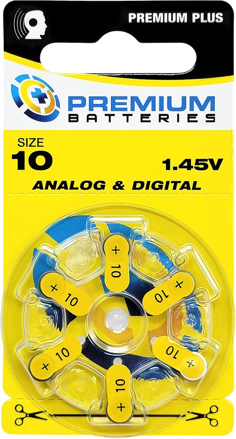 Tamaño 10 Batería de audífono de 1.45V