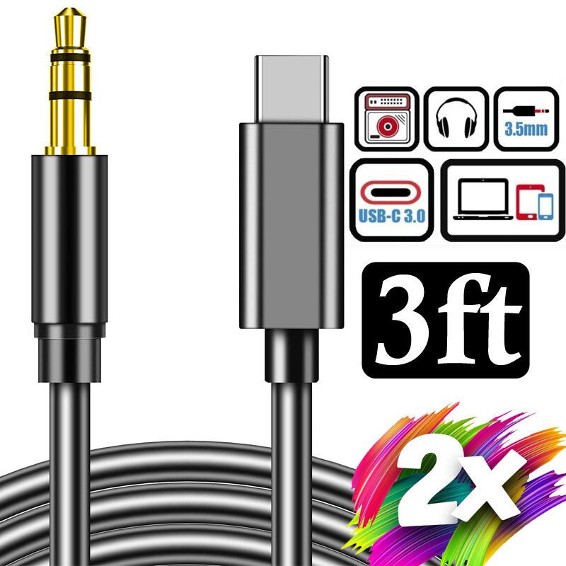 USB-C to AUX 3.5mm Audio Cable Adaptador para Motorola Razr 50 40 Ultra Edge (2024)