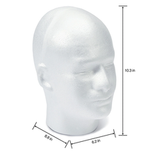 Cargar imagen en el visor de la galería, Cabeza masculina 6,2 pulgadas x 8,8 pulgadas x 10,3 pulgadas
