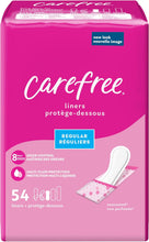 Cargar imagen en el visor de la galería, Carefree Panty Liners para mujer, regular, envuelto, sin perfume a24
